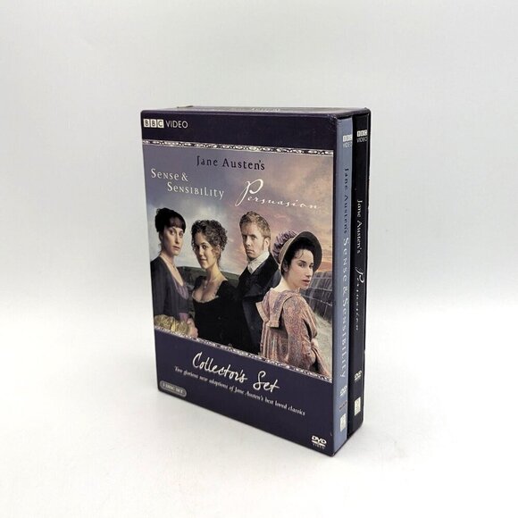 BBC Video Jane Austen's Sense & Sensibility/Persuasion DVD Collector Set 3 Disc - Picture 1 of 5